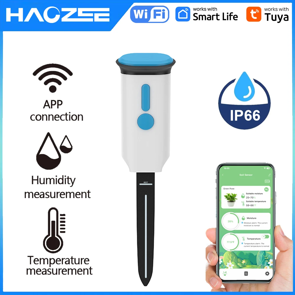Smart Garden Furniture - Haozee Tuya Smart WiFi Soil Moisture