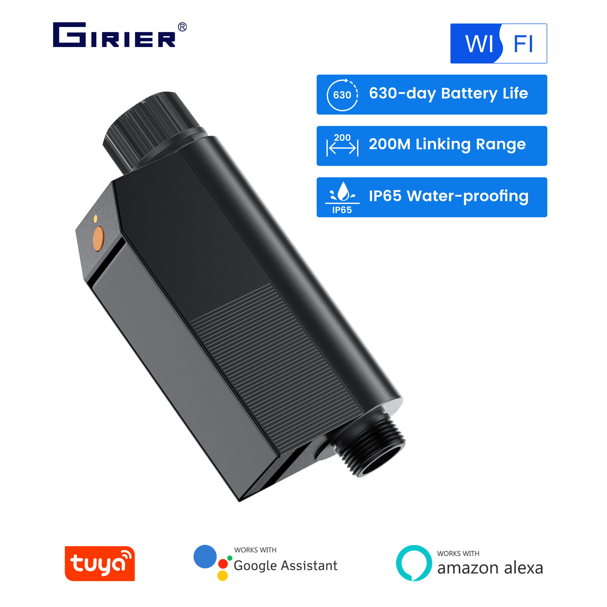 Smart Garden Accessories - GIRIER Tuya Smart Water Timer WiFi