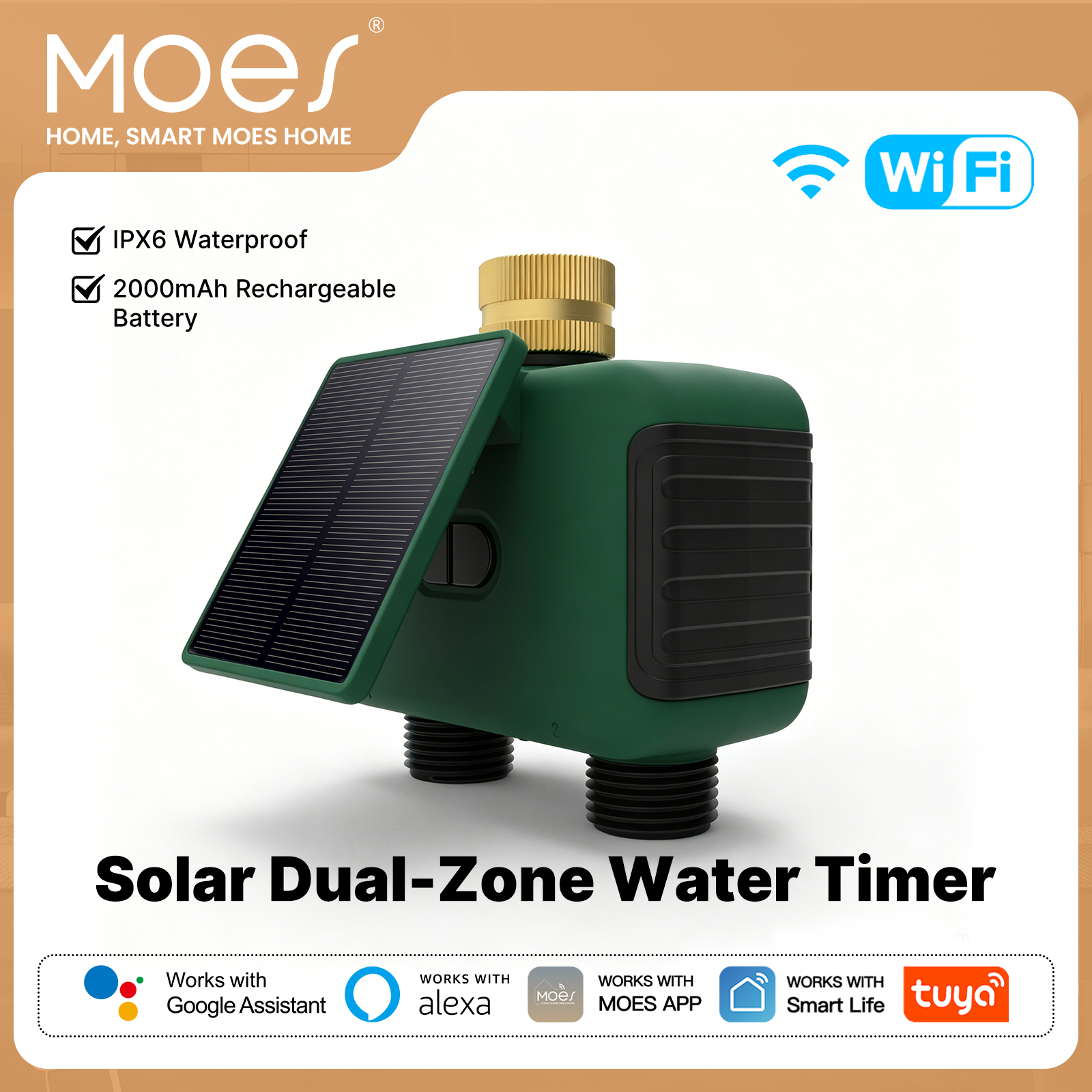 Smart Garden Kitchen - MOES Tuya WiFi Smart Solar Dual