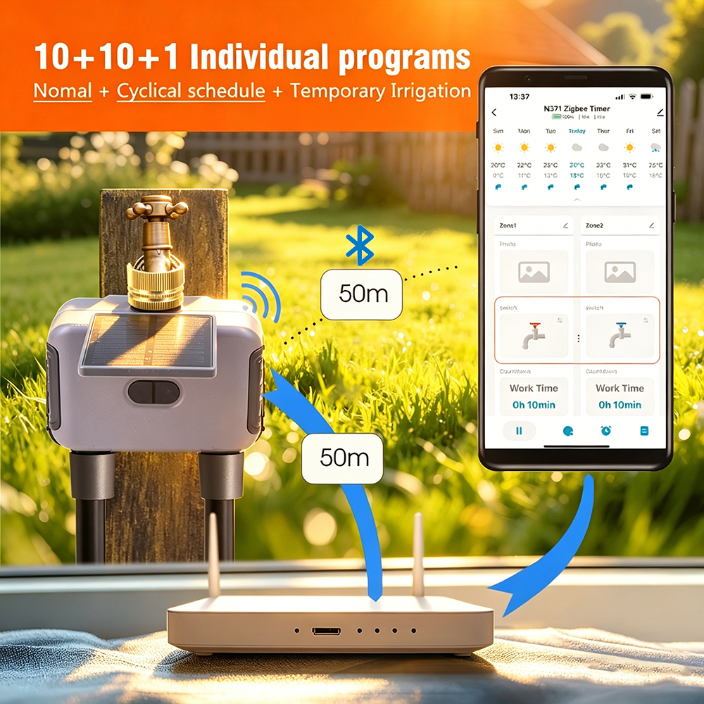 Tuay Smart Solar 2-Zone Wateri – обзор и цена Smart Garden Accessories