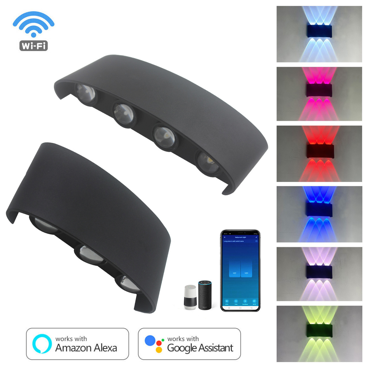 6W 8W RGBW Up Down LED Wall La – обзор и цена Smart Garden Led Lights
