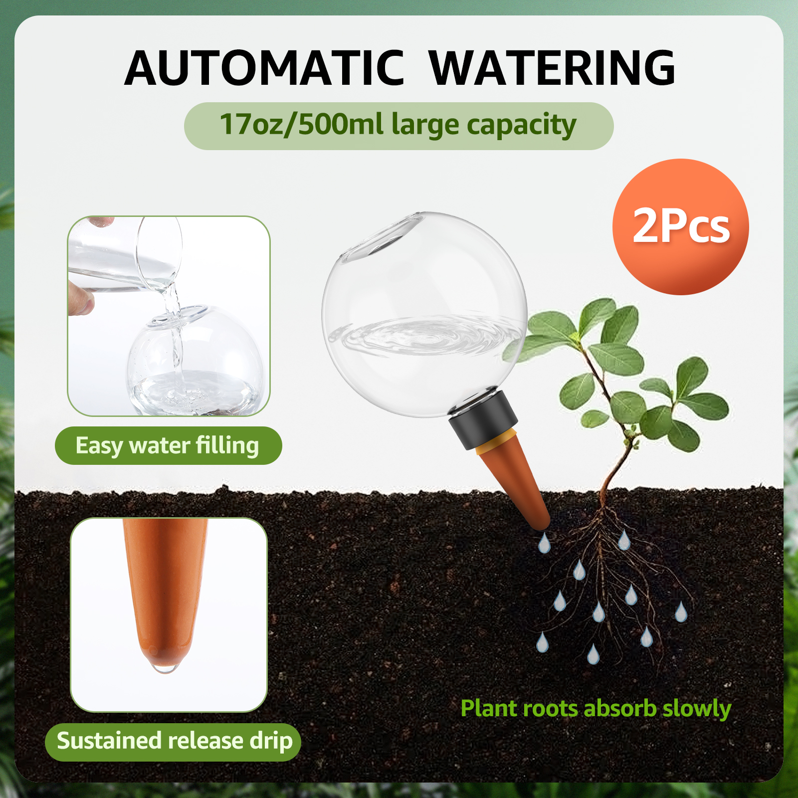 2/4Pcs 500ML Automatic Drip Ir – обзор и цена Smart Garden Technology
