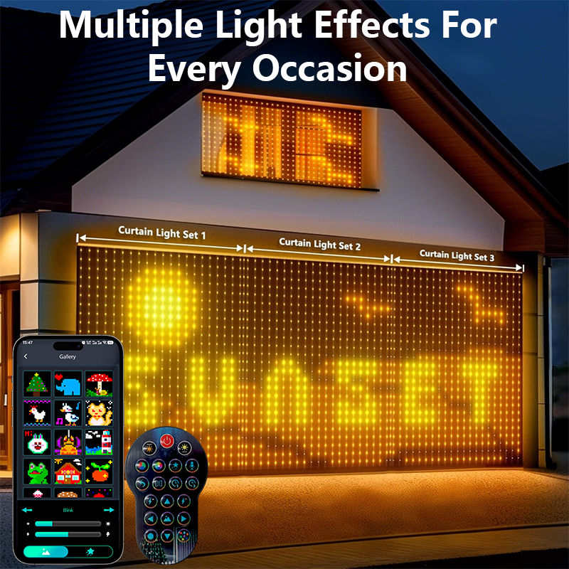 1/2PCS Smart RGB Curtain Light – обзор и цена Smart Garden Led Lights