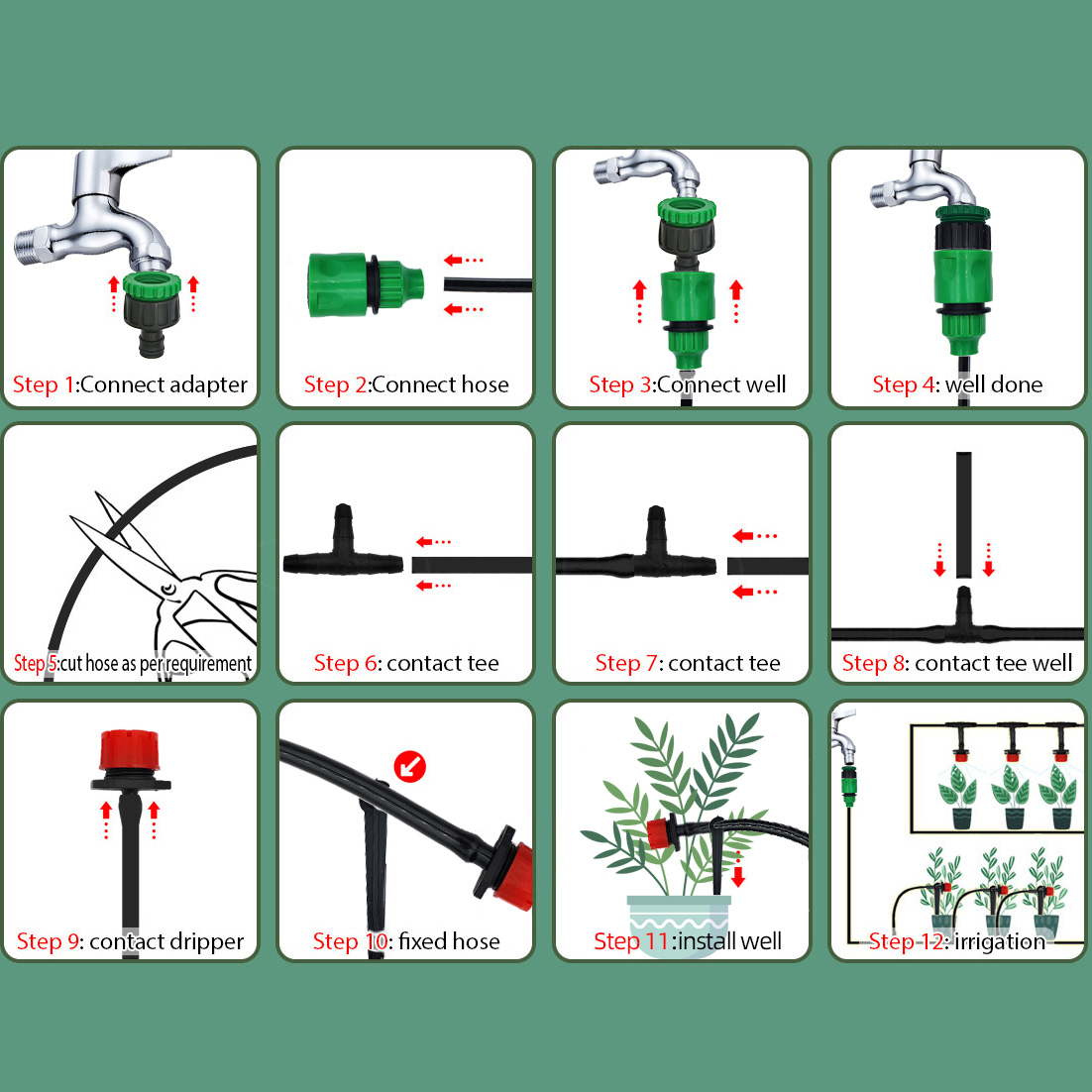 Greenhouse 15M-30M DIY Drip Ir – обзор и цена Smart Garden Technology