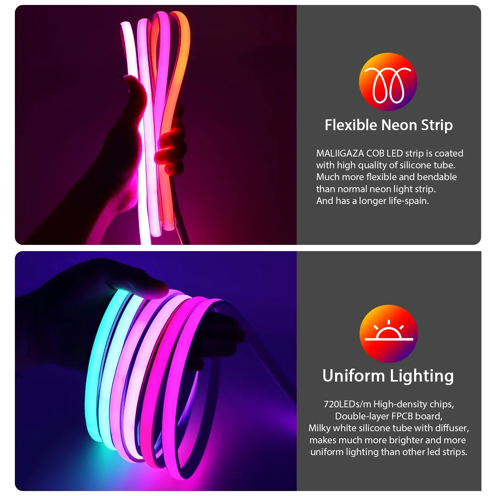 12V 24V IP68 RGBIC COB LED Str – обзор и цена Smart Garden Accessories