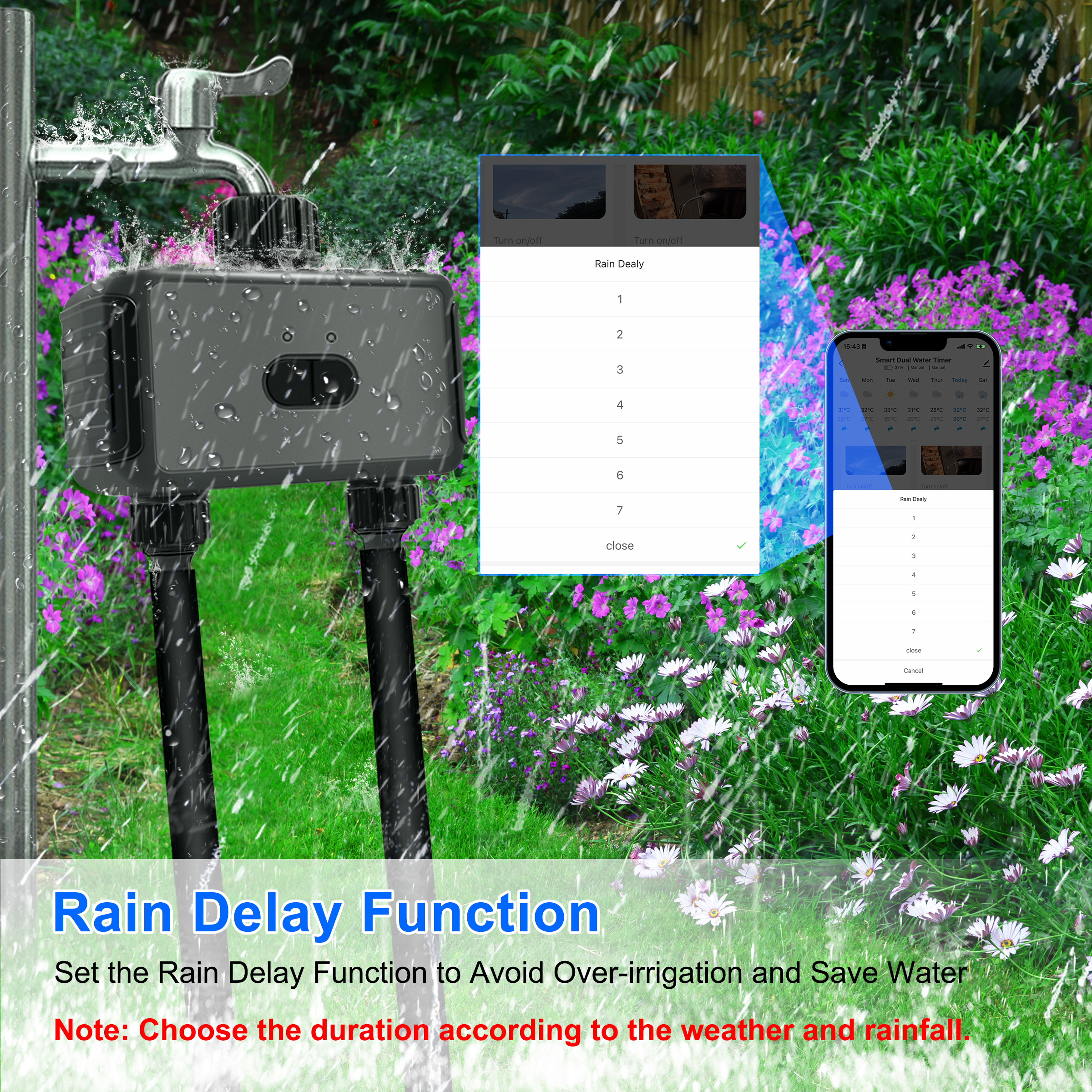 KEMEK Smart Programmable Sprin – обзор и цена Smart Garden Water Features