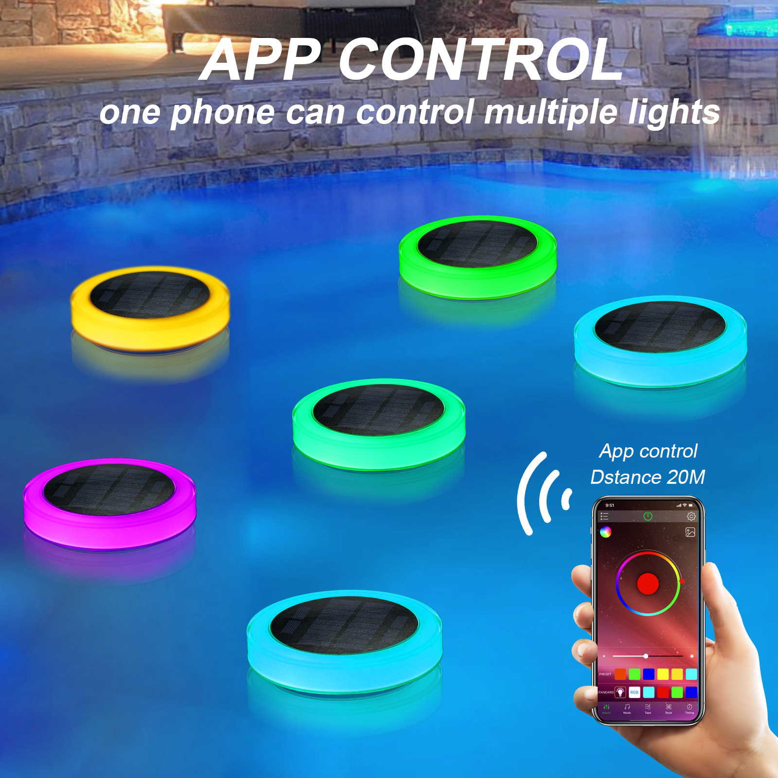 Solar LED Water Float Light Ou – обзор и цена Smart Garden Led Lights