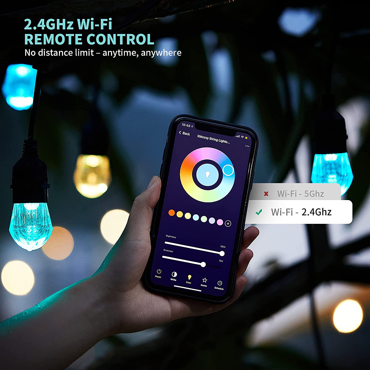 WiFi Tuya Smart RGB LED String – обзор и цена Smart Garden Led Lights