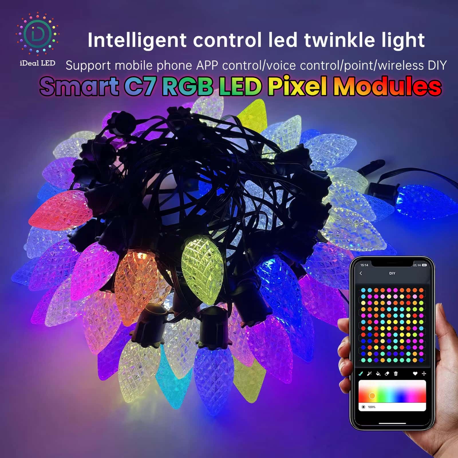 New Smart C7 RGB LED Pixel Mod – обзор и цена Smart Garden Led Lights