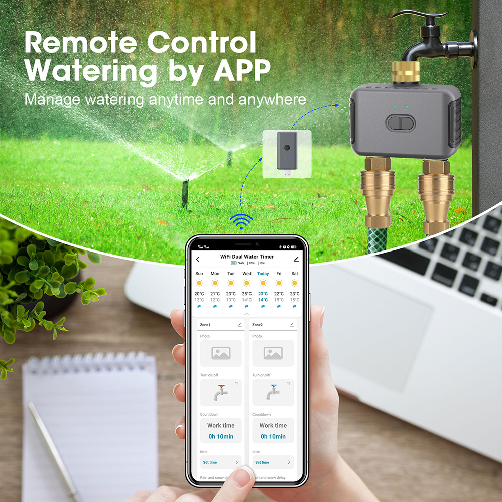 Tuya 2 Zone Watering Timer Gar – обзор и цена Smart Garden Accessories