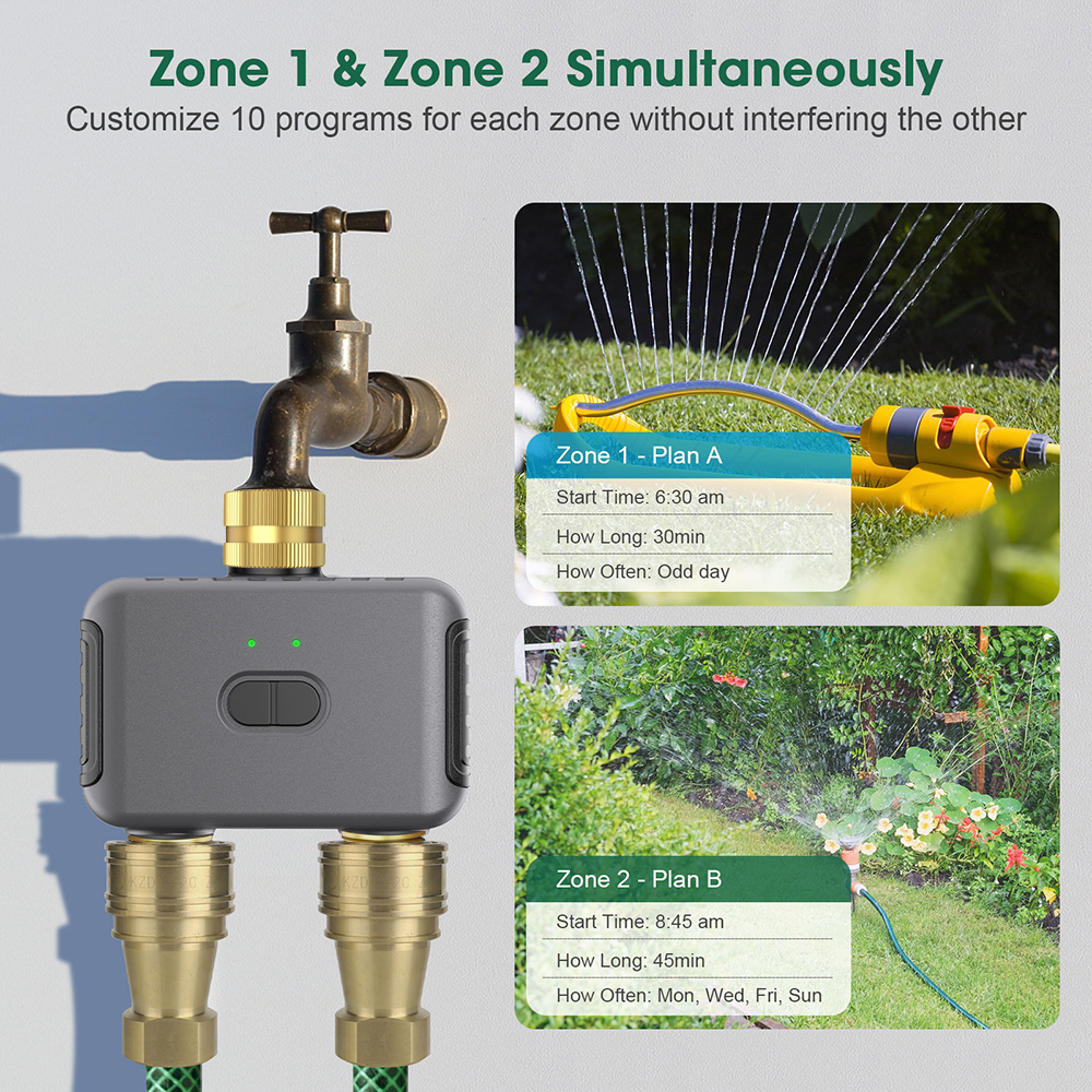 Tuya 2 Zone Watering Timer Gar – обзор и цена Smart Garden Accessories